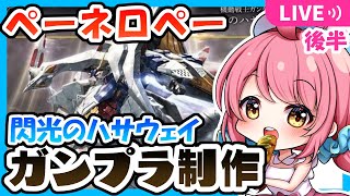 【ガンプラ制作】【🔴手元/実写 あり】後半『閃光のハサウェイ』同時視聴しながら…HG ペーネロペー完成させる！！！【作業配信/作業用BGM】【お絵描きVtuber 七海仁美】