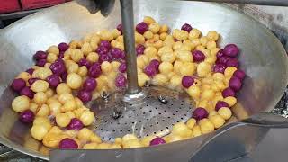 Fried Sweet Potato Balls and bone-in Chicken / 夜市 地瓜球 帶骨炸雞 - Taiwanese NightMarket Foods