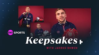 Keepsakes With Jarrod Bowen | Europa Conference League medal, England cap, First hat-trick \u0026 MORE ⚒️