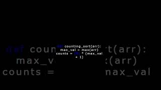 Learn Counting Sort Algorithm #python #interview