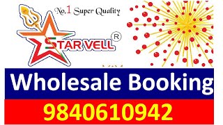 Starvell Fireworks Wholesale Price List 2024 |CRT Crackers Booking - 9840610942|
