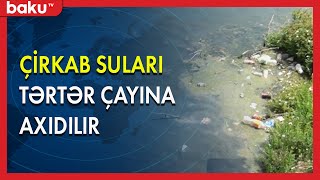 Bərdədə çirkab suları Tərtər çayına axıdılır - BAKU TV