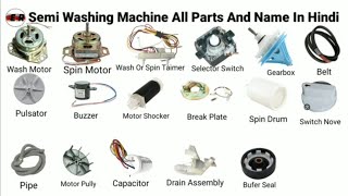 semi automatic washing machine All parts and wiring diagram A to z