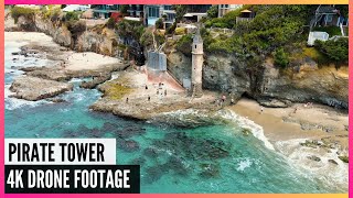 Pirate Tower - Hidden Beach Laguna Beach, CA - MAVIC DRONE - 4K Footage - The Amateur YouTuber