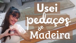 DIY - FIZ UMA PEÇA LINDA E ÚTIL PARA A COZINHA USANDO PEDAÇOS DE MADEIRA | #kitchen