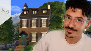 Building a TINY FEDERAL TOWNHOUSE | The Sims 4