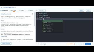 String Repetiton 3 (coding practice 1F) #ccbp4 #coding practice