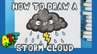 How to Draw a STORM CLOUD!!!