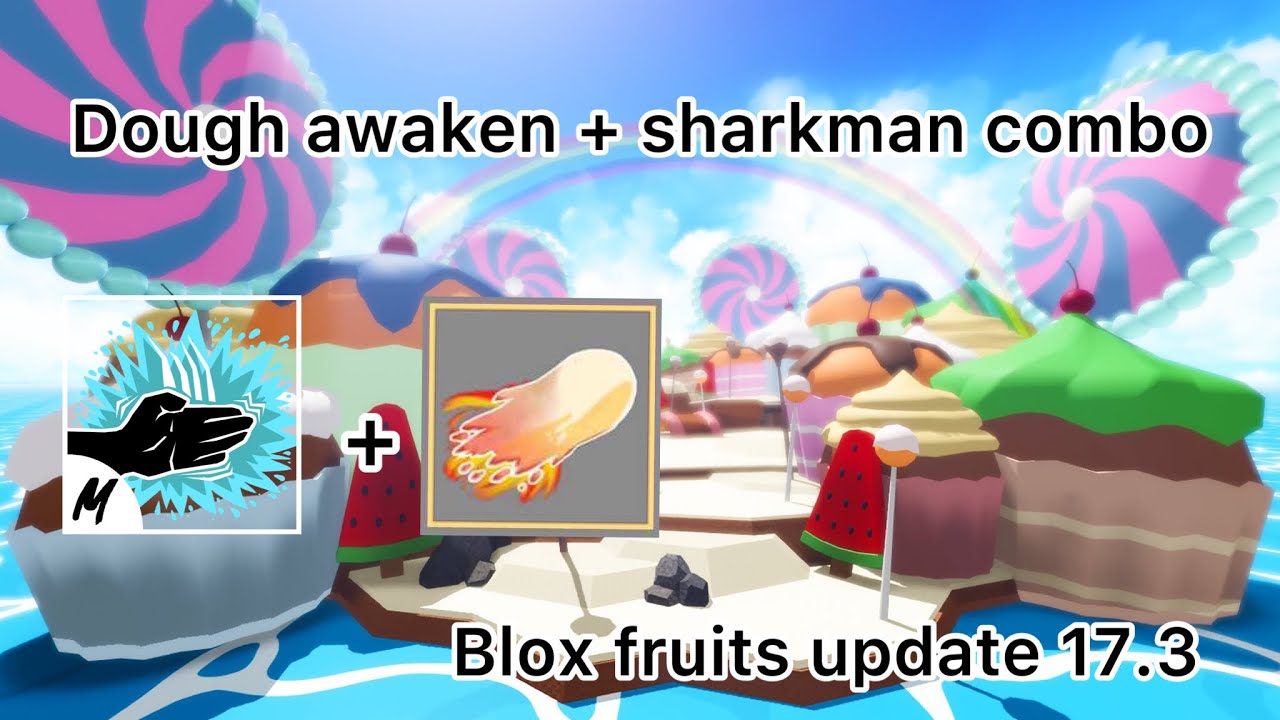 Dough Awaken + Shark Man One Shot Combo And Bounty Hunting | Blox ...