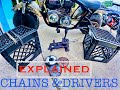 Chains, Clutches, Jackshaft VS Torque Converter for Coleman Minibikes EXPLAINED!!!