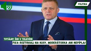 TOTÁLNY ŠOK V TELEVÍZII: Fica roztrhali na kusy, moderátorka ani nepípla!