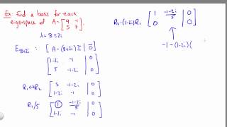 Complex Eigenvalues and Eigenvectors