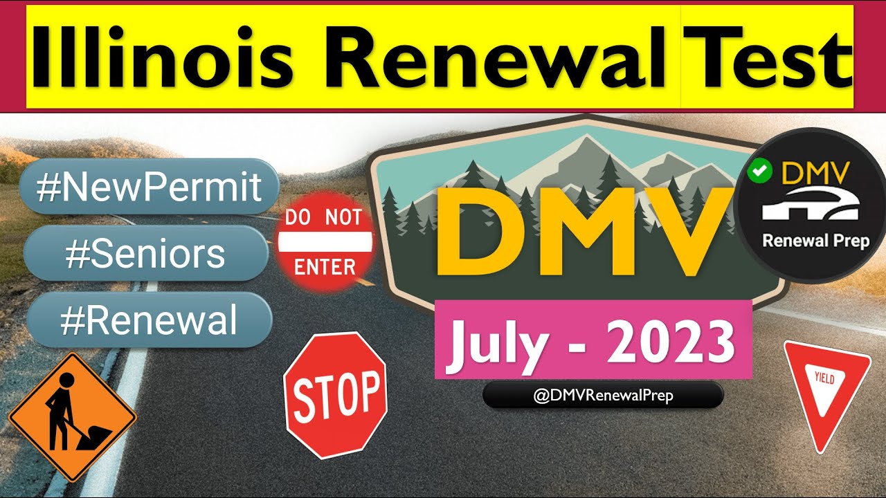 Illinois DMV Written Test 2023 For Seniors, Renewal, New Learner Permit ...