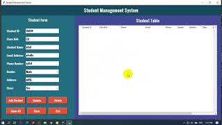 Student Management System Tutorial using Python Tkinter Part -2