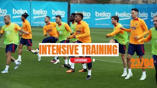 💪Barcelona training today: Final training before game against Rayo Vallecano |La Liga|