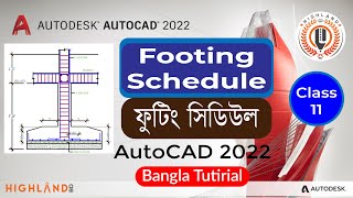 How To Make Footing Schedule in AutoCAD 2022