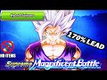 HYBRID SAIYANS MISSION! HOW TO BEAT SUPREME MAGNIFICENT BATTLE VS BEAST GOHAN STAGE 8 WITH 170 LEAD!