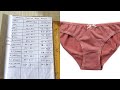 Ladies Panties Size Chart | Know Your Underwear Size | महिलाओं की पैंटी आकार चार्ट | 8XL To XS