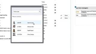 Unit4 Business World (Task Management): Sharing tasks with colleagues