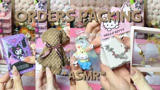 ORDERS PACKING ASMR 😻💅🏻|| small business || nails art || nails asmr || asmr