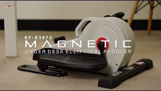 Sunny Health & Fitness SF-E3872 Magnetic Under Desk Elliptical