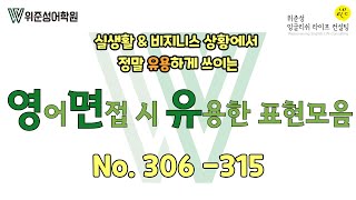 위준성쌤의 영어 면접 시 유용한 표현 몰아보기 (No. 306-315)