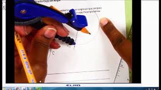 Eureka Math Geometry Module 1 Lesson 3 Copy an Angle
