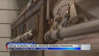 Tuscola funeral home adapts during pandemic.