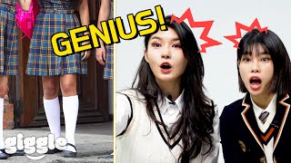 KOREANS REACT to THINGS that ONLY exist in AMERICAN SCHOOL🏫🏫!