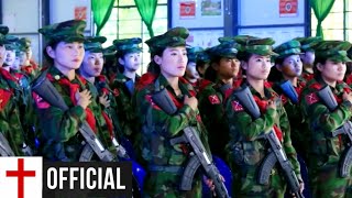 Kachin KIA Soldiers || Atsam Marit Nga || Singing Praise \u0026 Worship Song [HD]