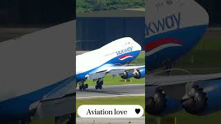 Silkway West Boeing 747-8F Takeoff at Singapore Changi Airport 🇸🇬  #shorts