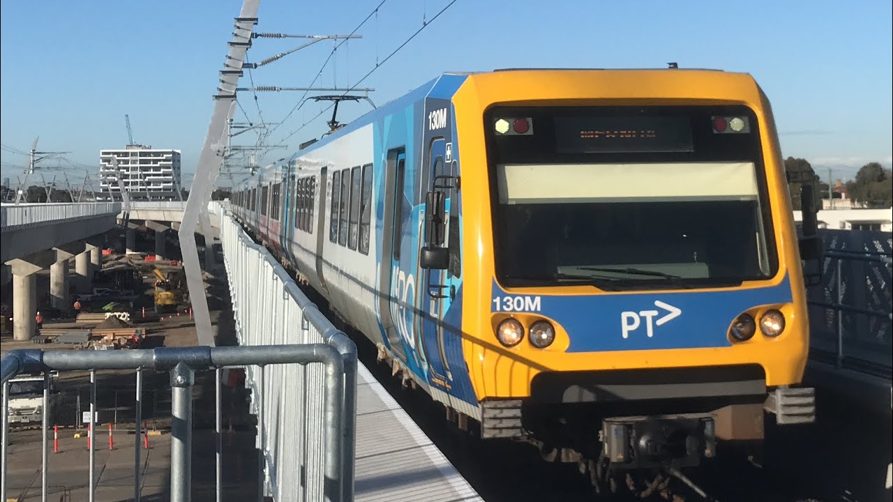 Trains At The New Preston Station (Skyrail Bridge) - YouTube