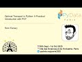 Rémi Flamary - Optimal Transport in Python: A Practical Introduction with POT