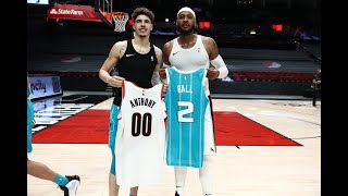 Carmelo Anthony And LaMelo Ball Show Out In Hornets-Blazers Game