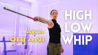 High/Low Whip 2.0 | STAFF SPINNING TUTORIAL FOR BEGINNERS | Michelle C. Smith