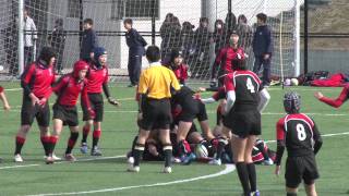 中学ラグビー　名古屋RS×港南中学(前半)  junior high school rugby