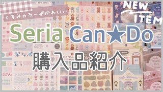 【100均購入品】ニュアンスカラーがかわいい新商品｜マスキングテープやフレークシールなど｜セリア購入品｜キャンドゥ購入品