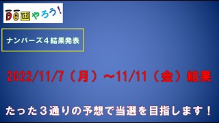 【ナンバーズ４】結果　ストレート、ボックス当選を目指して第6077回～第6081回を予想した結果！