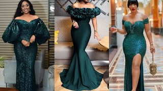 2023 Latest Collection of Wedding reception Aso-ebi/ Green Aso-ebi dresses #2023 #asoebi #ankara