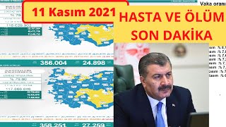 Son dakika: 11 Kasım Bugünkü vaka sayısı | Korona virüs vaka sayıları tablosu | Günlük vaka sayısı