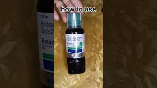 How to use Betadine 2% Germicide Gargle Mint Flavor #shorts #viral