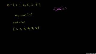 Exercise - Write a Sorting Function - Introduction to Programming with Python - NETCODEIDEA.COM