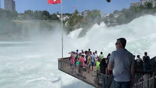 Europe's biggest waterfall 🇨🇭 Rainfall 🏔️ Schaffhausen 🎥 Please Subscribe 👊🏽😽👍🏽