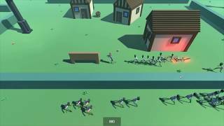 Voxel Zombie Survival - Unity3D Test Project Gameplay