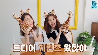 [V LIVE] 가은/윤진 - 🦒기린투성이🦒기린즈만 보면 눈물이 그리도 많아(GIRAFFES's first V)