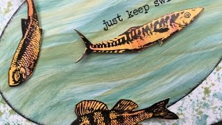 Fishy Card Tutorial and a Rubber Dance Stamp Giveaway!