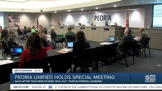 Peoria Unified holds special meeting