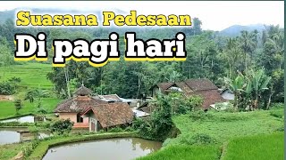 Potret Suasana Kampung Di Pagi Hari.Garut Jawabarat