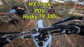 Husqvarna TX 300i Motocross Track Ride POV