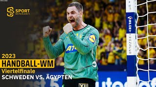 Re-Live: Frühe Verletzung bei Top-Star - Schweden vs. Ägypten! | SDTV Handball